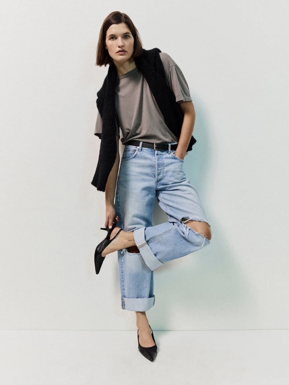 New! CITIZENS OF HUMANITY Ayla Baggy Jeans in Pagoda (Runs Large) NWOT